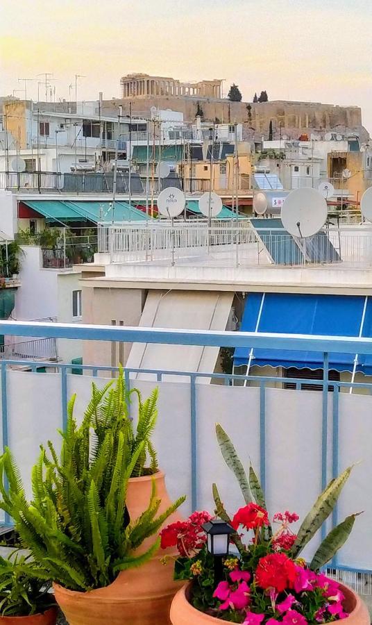 Rooftop Studio, Acropolis View! Athen Exterior foto