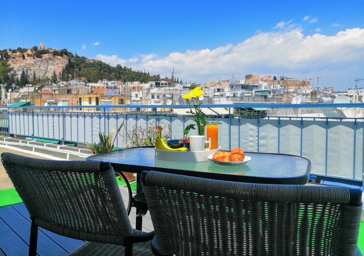 Rooftop Studio, Acropolis View! Athen Exterior foto